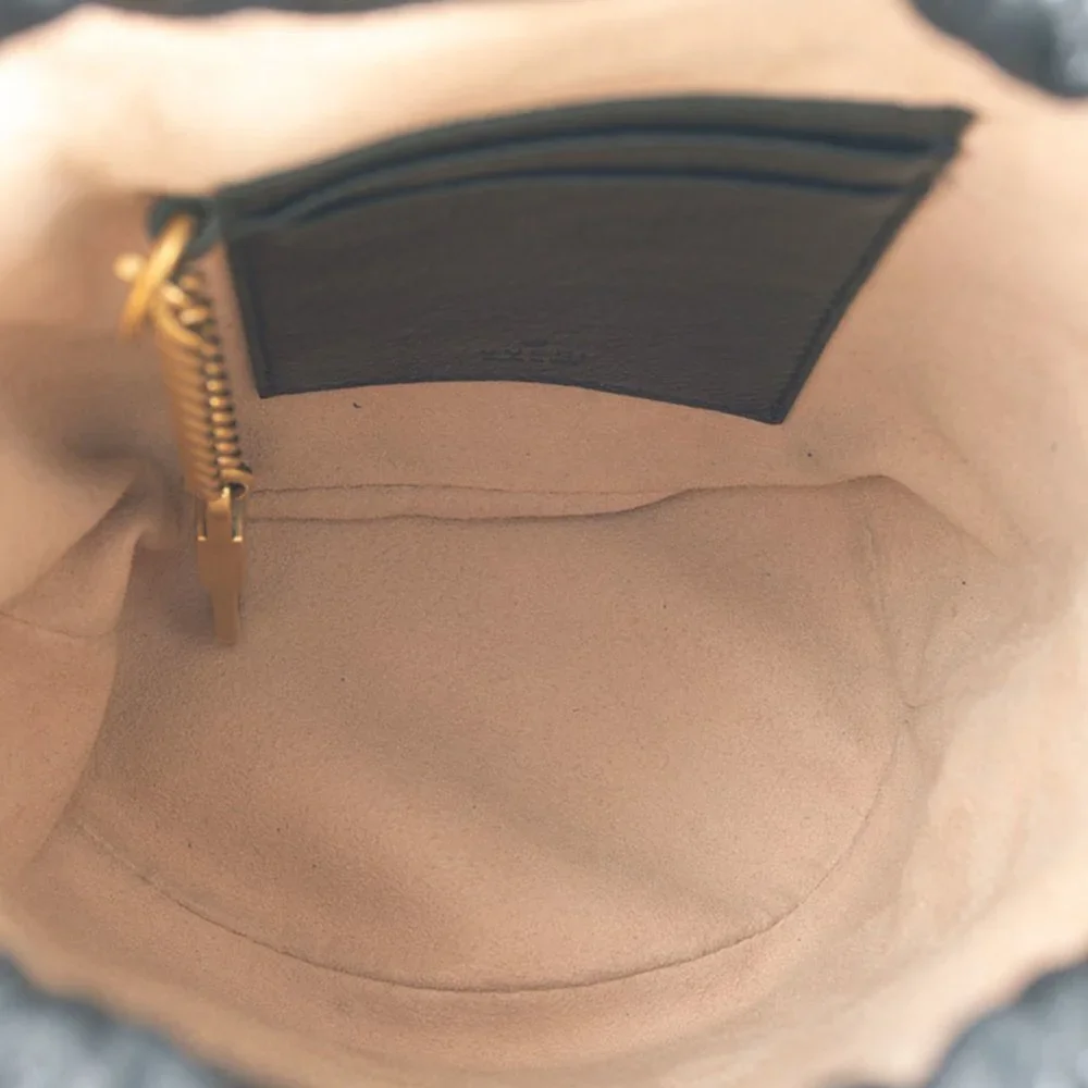 GUCCI Black Leather GG Marmont Shoulder Bag - Picture 9 of 12